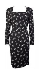 Dolce and Gabbana D&G Floral daisies print crepe Dress IT40 UK8 US4 EU34