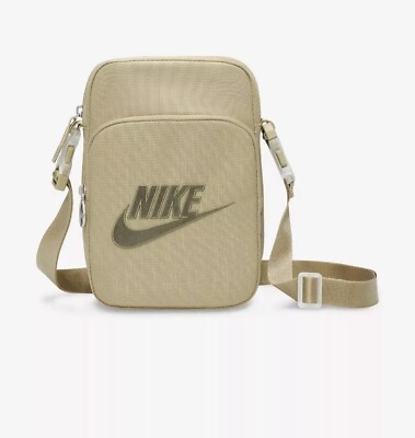 Nike Adults Unisex Heritage Crossbody Bag FB3041 276 Neutral Olive