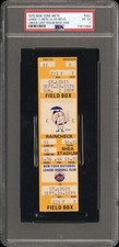 1979 LOU BROCK LAST STOLEN BASE #938 MLB RECORD FULL TICKET CARDINALS POP1 PSA 4