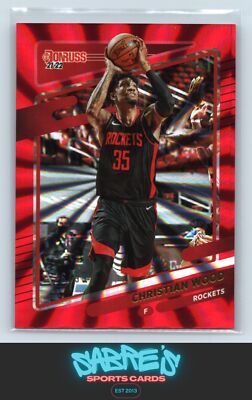 2021-22 Donruss Christian Wood Holo Red Laser /99 #69 Houston