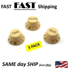 Yellow 1-Volume 2-Tone Guitars Part Strat Control Knobs For Squieror Strat