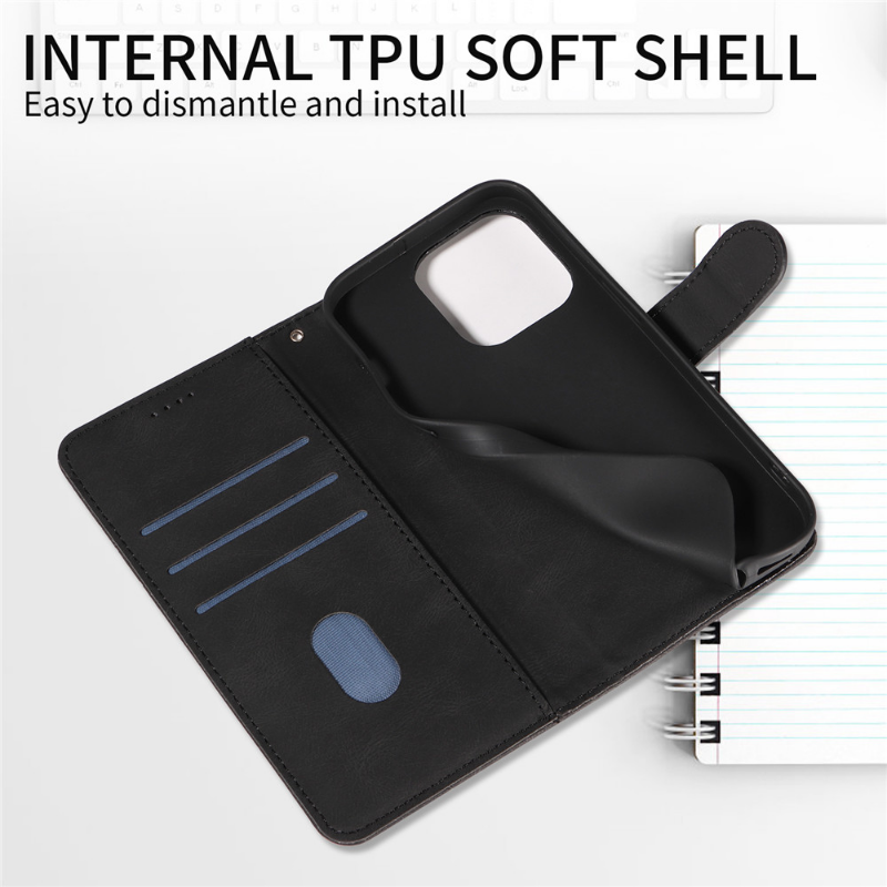 For iPhone 14 13 12 11 Pro Max SE/7/8 Plus XS XR Wallet Case Leather