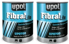 U-POL UP0700 Fibral Lite Sandable Fiberglass Filler 3 Liter UPOL (2 Pack)