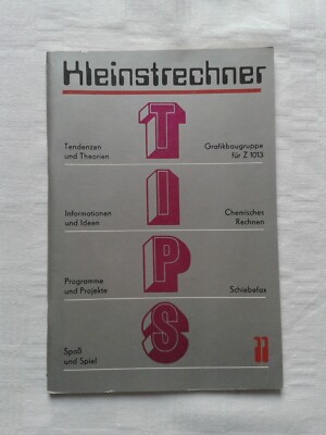 Kleinstrechner-Tips Heft11/1989 Computer-Tips