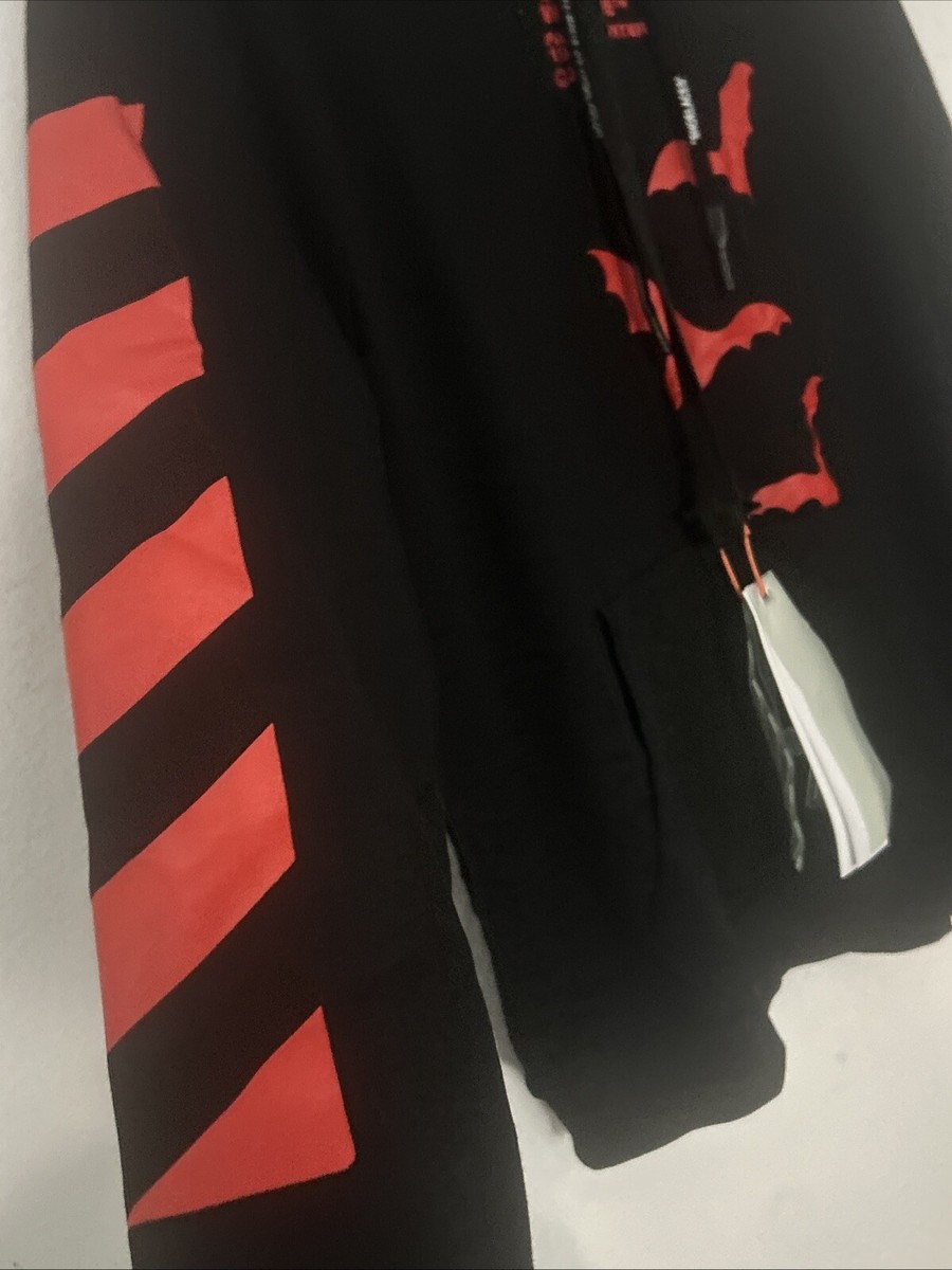 Off White Bat Wings Hoodie Sweater Mens Size Small | eBay