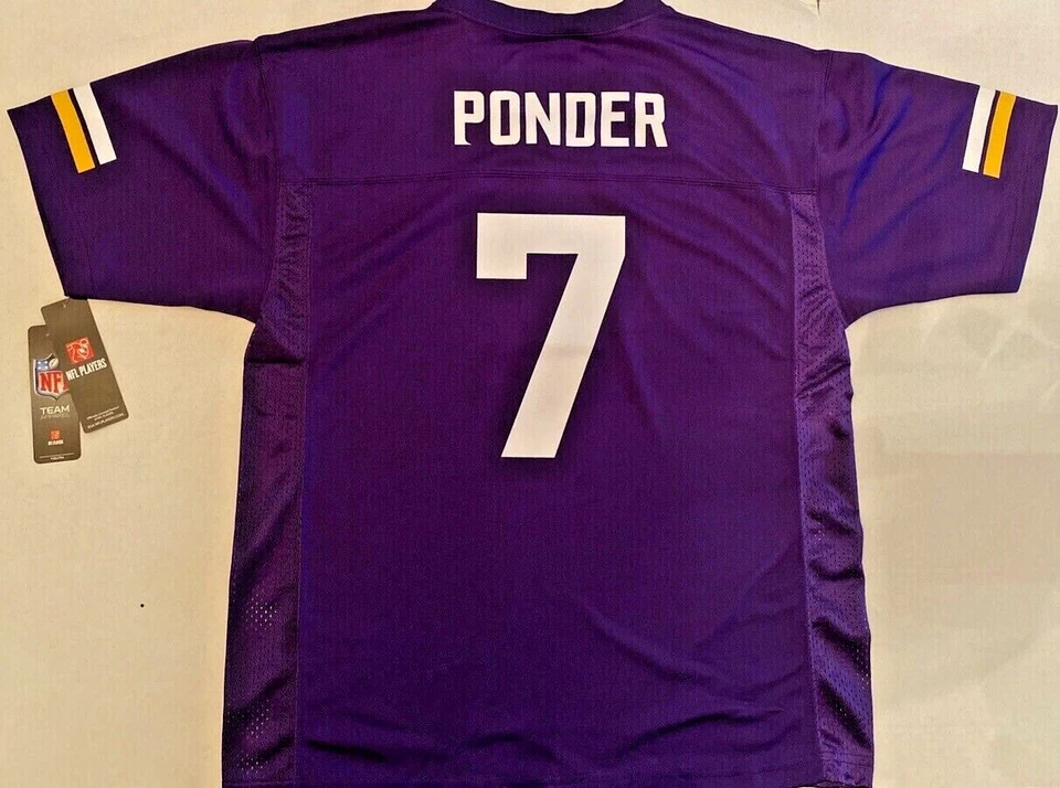 Nuevas camisetas de jugadores de la NFL Ponder Peterson Minnesota Vikings tallas juveniles Foto 2 de 4