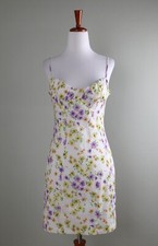 ZARA NWT Floral Shirred Bustier Mini Slip Lined Shift Dress Size Large