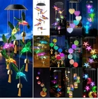 Solar Wind Chimes Outdoor, Color-Changing Solar Hanging Lamp for Garden Decor