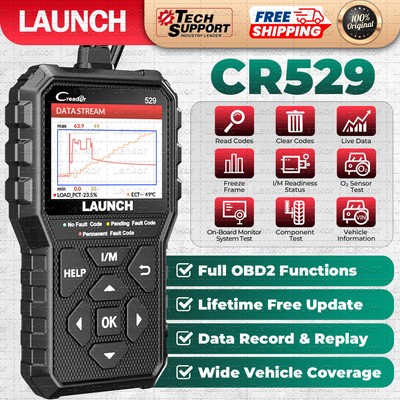 LAUNCH CR529 OBD2 Scanner OBD Code Reader Car Check Engine Fault Diagnostic Tool