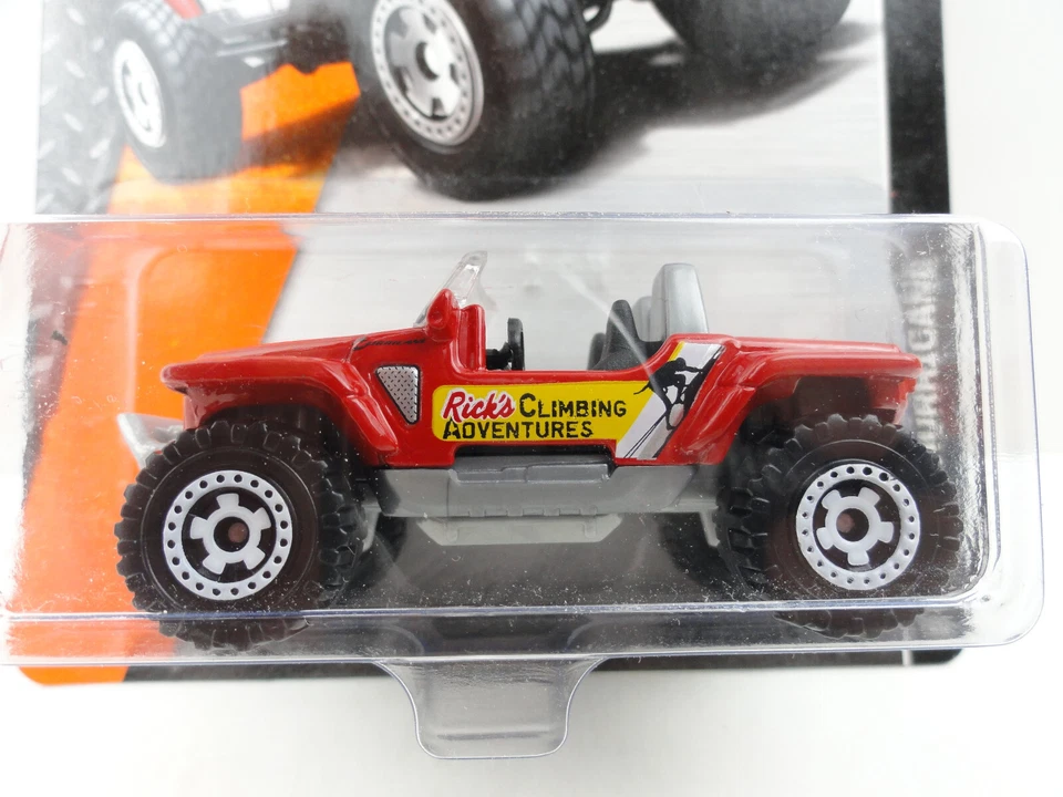 2015 Matchbox #116 Jeep Hurricane (Red Rick’s Climbing Adventures) - Image 2 of 4