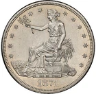 1874 CC Trade Dollar - NGC UNC Details - Ex: J. Kern Collection - RARE THIS NICE