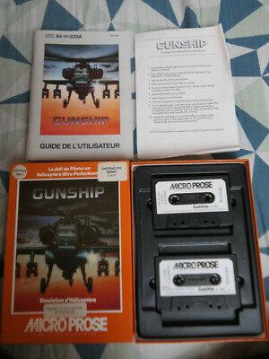 Jeu Amstrad CPC 464 - GUNSHIP - Microprose (Bon état)