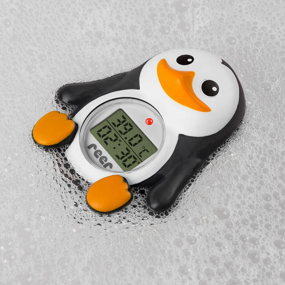 reer MyHappyPingu Badethermometer 2in1 Digitales Thermometer Raumthermometer - Bild 3 von 4