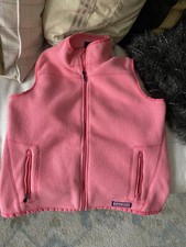 Vineyard Vines Girls Large 14 Fleece Vest Pink EUC