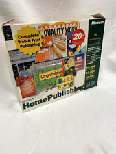 Microsoft Home Publishing 2000 Graphics Hallmark Connections 3 CD W Box  Manual