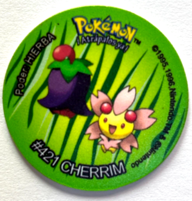 2024 TAZO POKEMON SINNOH Diamond & Pearl #035 CHERRIM Peru Pogs