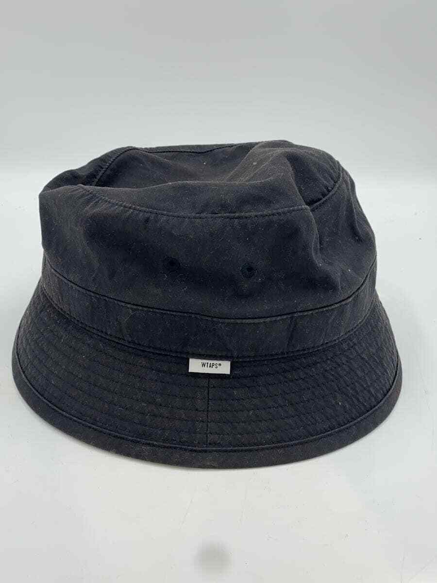 WTAPS Bucket Hat -- Cotton BLK Solid Color Men's 202HCDT WTAPS Bucket Hat -- Cotton BLK Solid Color Men's 202HCDT