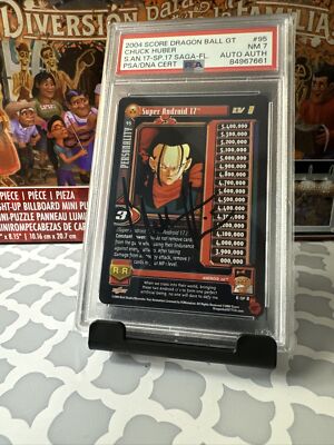 Super Android 17 Dragon Ball GT TCG Score PSA 7 SIGNED Chuck Super Android 17 Dragon Ball GT TCG Score PSA 7 SIGNED Chuck