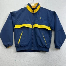 Hartwell Sports Vintage Jacket Men M Blue Yellow Reversible Long Sleeve y2k