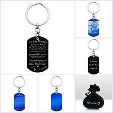 Best Dad Little Girl Stainless Steel Engrave Personalized Custom Photo Key Chain