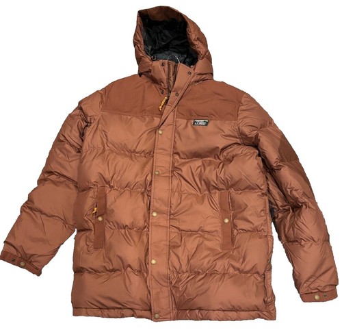 Vtg 90's LL Bean Penobscot Parka Mens XL Long Tall Poly Fill Tan
