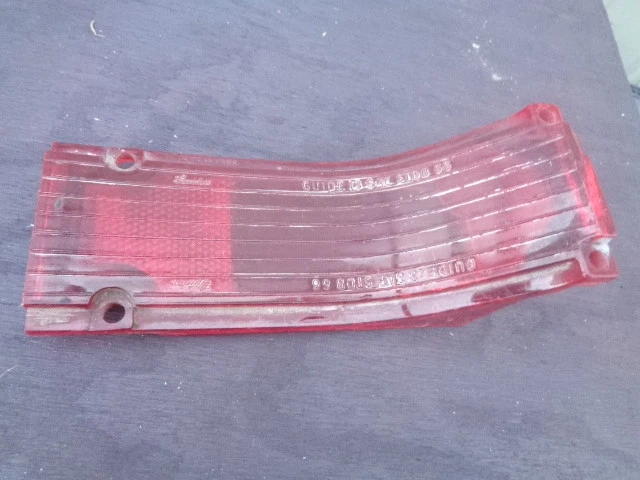 1966 Chevelle Malibu Tail Light Lens GUIDE 13 SAE STDB 66 OEM Lens - Image 1 of 4