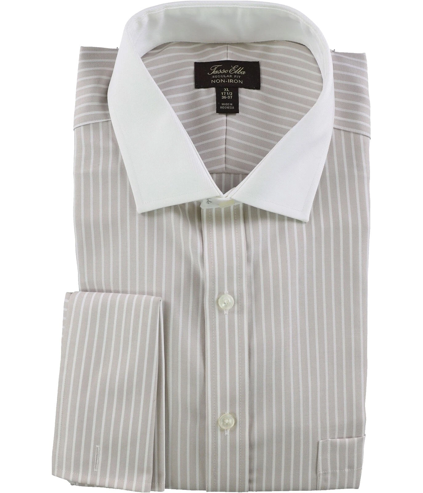 Camisas de vestir marrón Tasso Elba para hombres