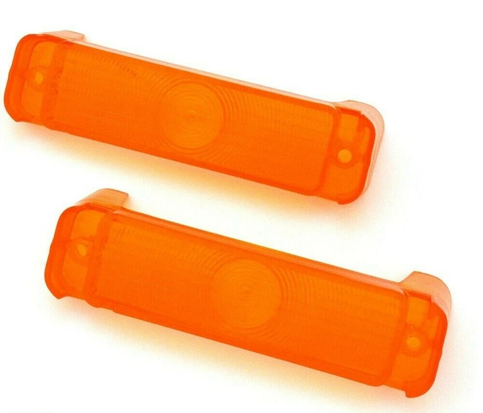 1967 Chevrolet Impala Caprice Bel Air Biscayne Parking Turn Lamp Lens Amber NEW - Image 2 of 3