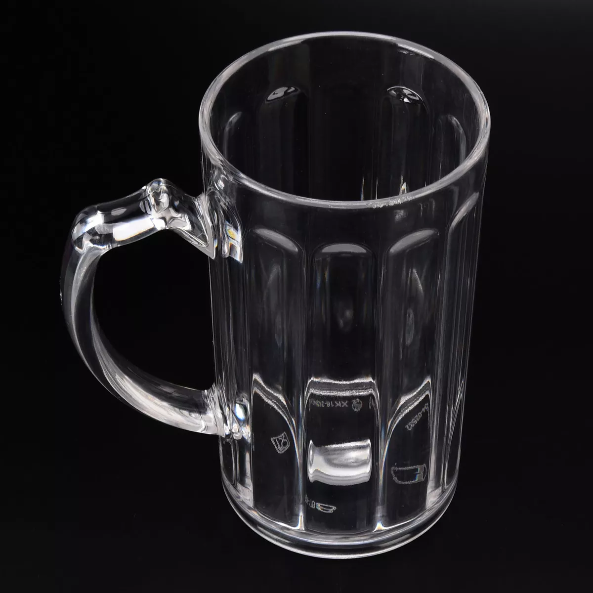 500ML Large Capacity Beer Mug Lightweight Portable Glass Mug Comfortable  Handle