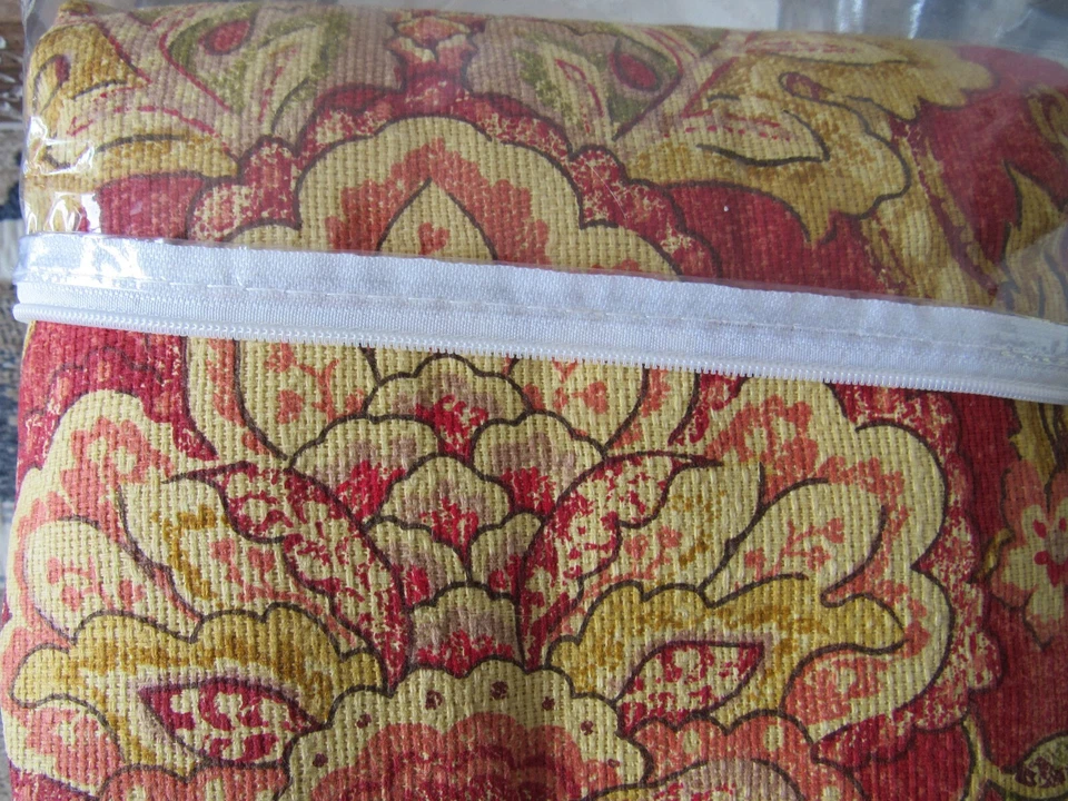 Par de cortinas Waverly novo na embalagem 100W 84" L ferrugem ouro arquivo Um-Rosso - Imagem 2 de 4