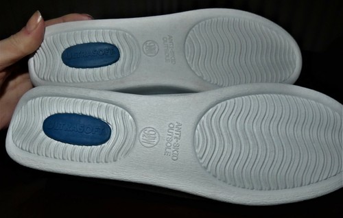 Ultrasoft by Red Cross-Women's Comfort work Sneakers -White -Leather Upper- 9.5W - Picture 6 of 11