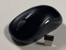 Logitech M185 810-00420 Wireless Mouse Black With USB Nano Receiver Tested PC