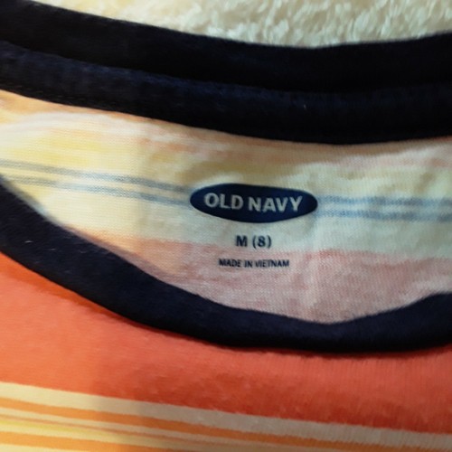 Lot Of 2 Old Navy Girl's Size M (8) Short Sleeve Striped T-shirts - Picture 11 of 12