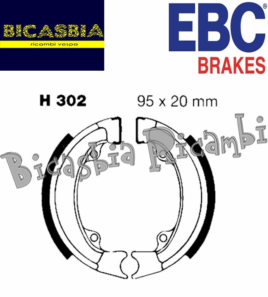 20718 - EBC - Brake Shoes Organic Compound For Honda NX 50 - PX | eBay