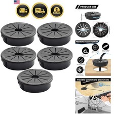 1-1/2 Inch Cable Grommets Petal-Shaped Buckle Type Wire Hole Cover for Cord M...