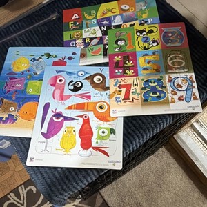PlayMonster Alphabet Numbers Birds Shapes Puzzle Ages 3-7 MPN 1117WDC94166