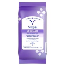 Vagisil pH Balance Daily Freshening Wipes for Feminine Hygiene in Resealable