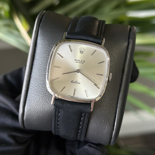 Rolex Cellini Ref: 4114 18K White Gold 19 Jewel Movement 1601 Vintage WristWatch