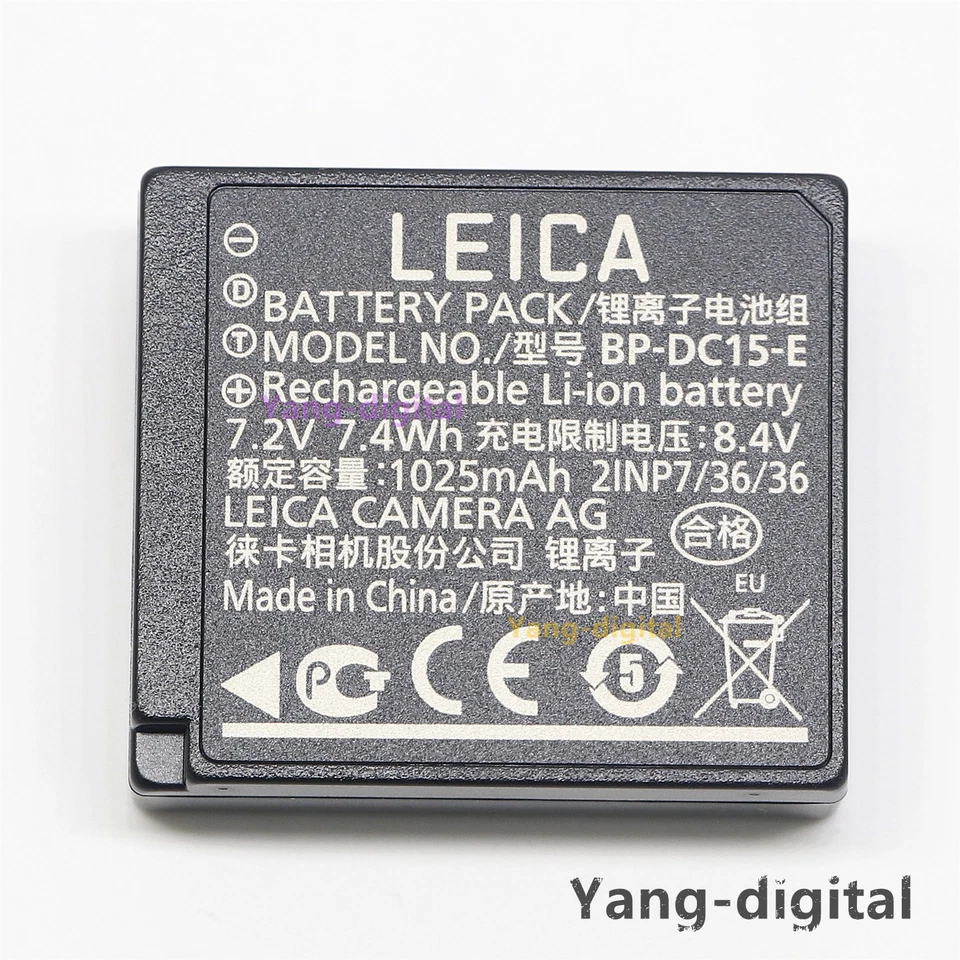 Nueva batería genuina OEM Leica BP-DC15-E para cámara tipo 109 C-Lux D-Lux D-Lux 7 Foto 4 de 4