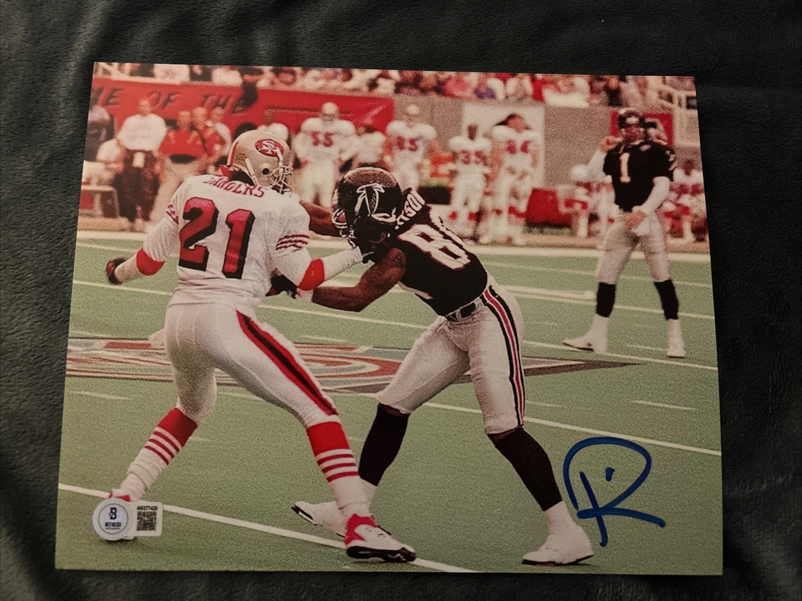 Andre Rison Atlanta Falcons Signed Autographed 8x10 Photo Beckett  Certified