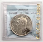 1951 Silver Dollar Canada $1 ***CCCS Graded AU-50***