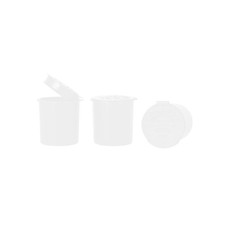 10 Pack White Hinged Lid Storage Vials 6 Dram Herb Containers FREE SHIP CA USA