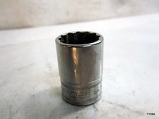 Snap-on Swm201 12 Drive 20mm Metric 12 Point Shallow Chrome Socket