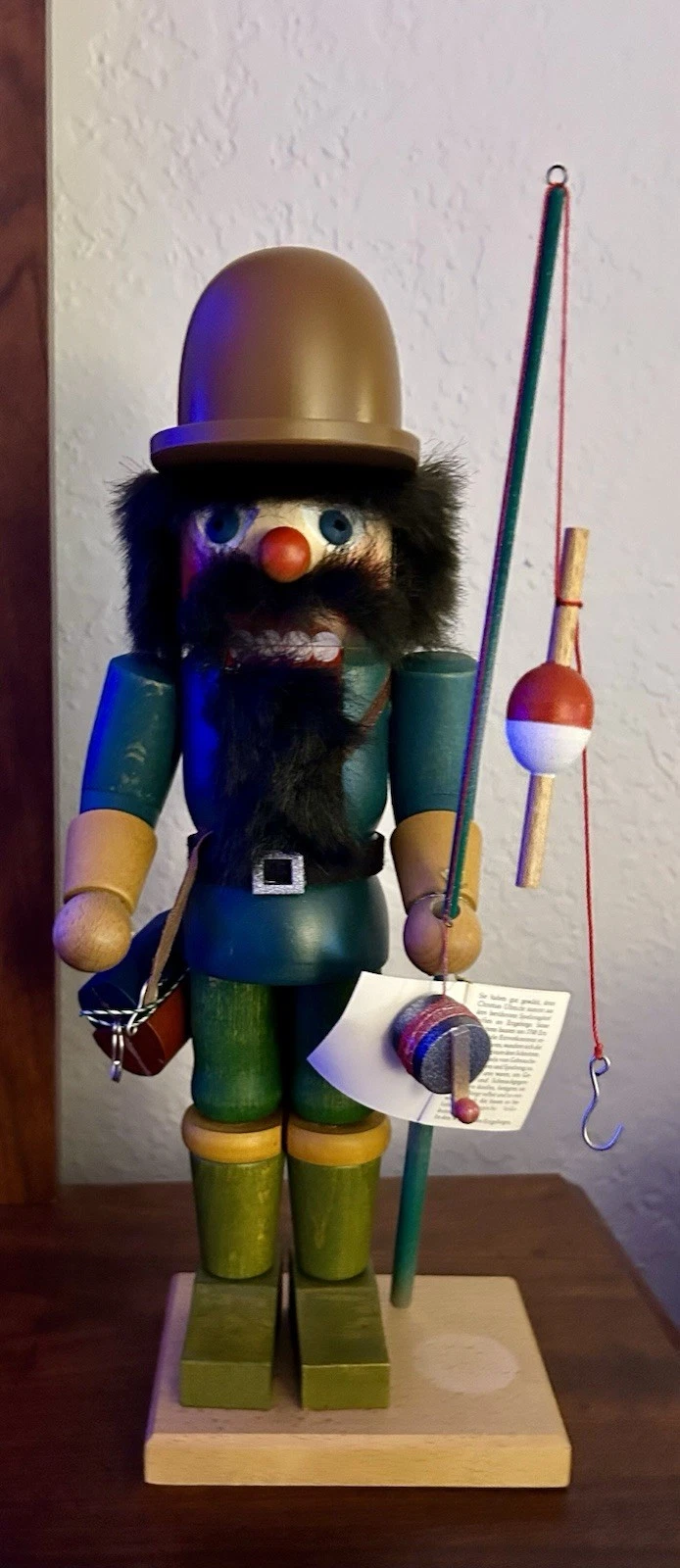Christian Ulbricht nutcracker designed as a fisherman.