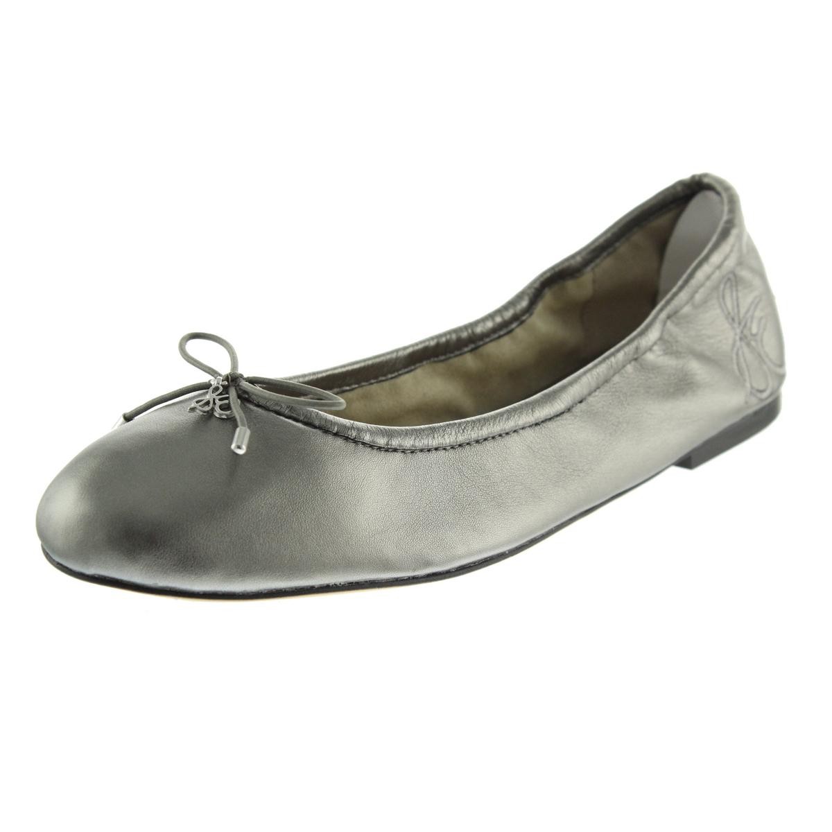 Женские балетки Sam Edelman Felicia Silver на плоской подошве шириной 6 см C D W BHFO 8353 3090₽