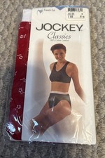Vintage 1997 Jockey Classics Cotton French Cut Panties Underwear Floral Red New