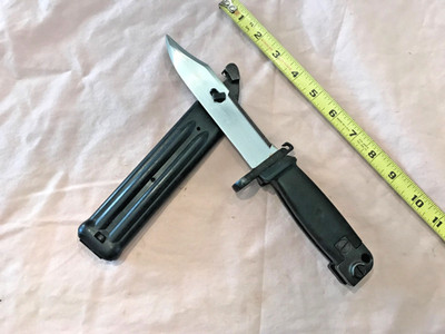 Vietnam era Yugo Model 70 type II knife Bayonet & Scabbard