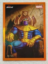 2026 Topps Finest Fantastic Four Thanos Orange Refractor /25 SSP Original TO-10