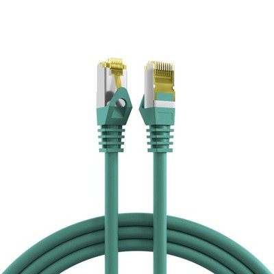 EFB-Elektronik RJ45 Patchkabel S/FTP,Cat.6A,LSZH,Cat.7 Rohkabel,0,25m,grün, 3 St