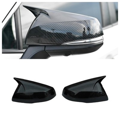Carbon Print Rear View Mirror Cover For Toyota Highlander 2020-2024 2025 OX Horn